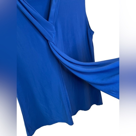 Prospect Blvd XL Royal Blue Short Sleeve Blouse Top - Picture 2 of 5